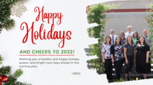 Happy Holidays from SRDC. Picture of SRDC Staff