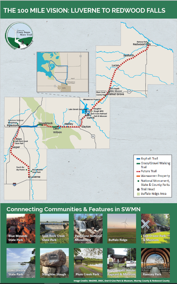Casey Jones State Trail Outreach Map